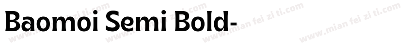 Baomoi Semi Bold字体转换